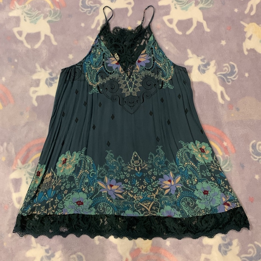 Intimately Free People Who’s Sorry Now Slip Dress in Jade - Picture 2 of 7